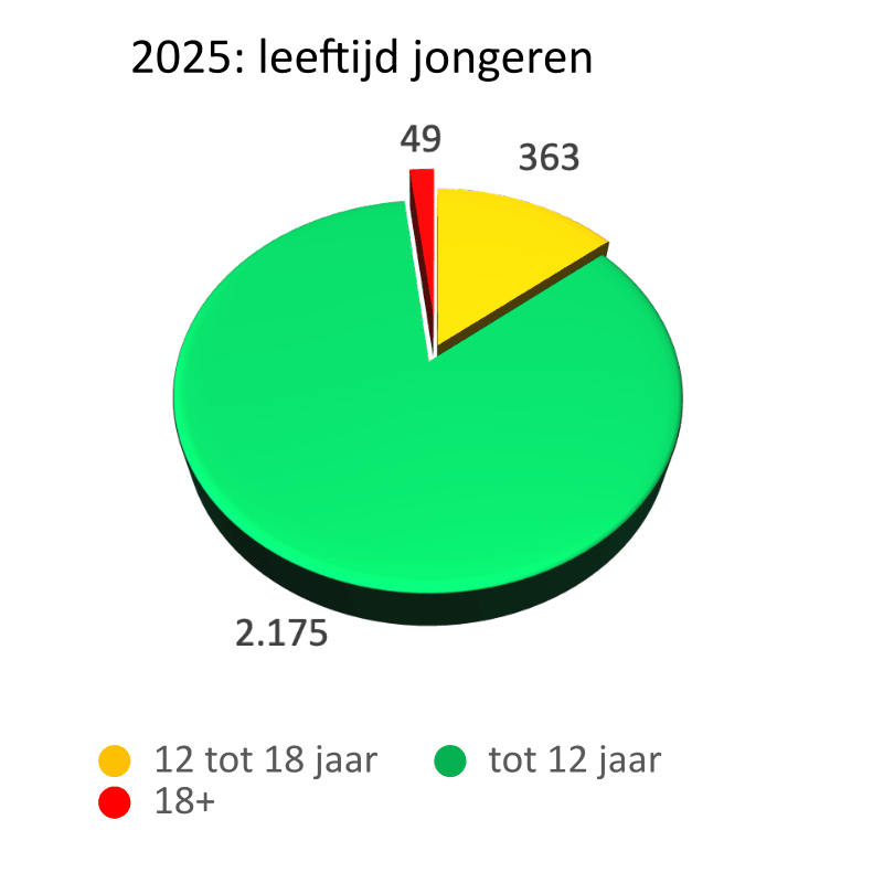 Aantallen jongeren in 2024